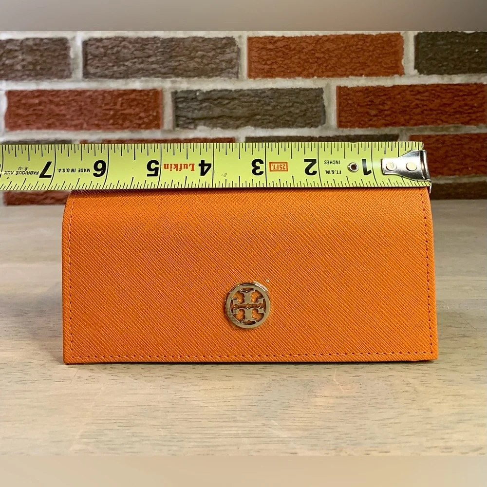 Authentic Tory‎ Burch Eyeglasses Sunglasses Clamshell Semi Hard Case Orange